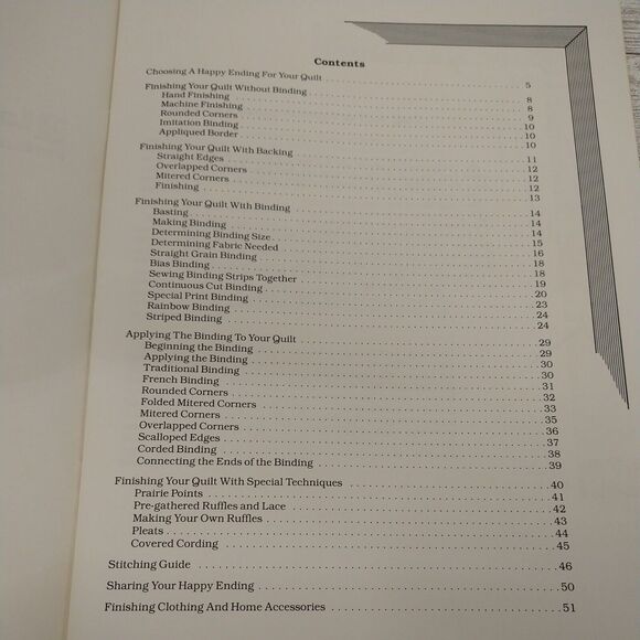 Vtg 1987 - Happy Endings Finishing The‎ Edges of Your Quilt - Patchwork Place - Picture 6 of 13